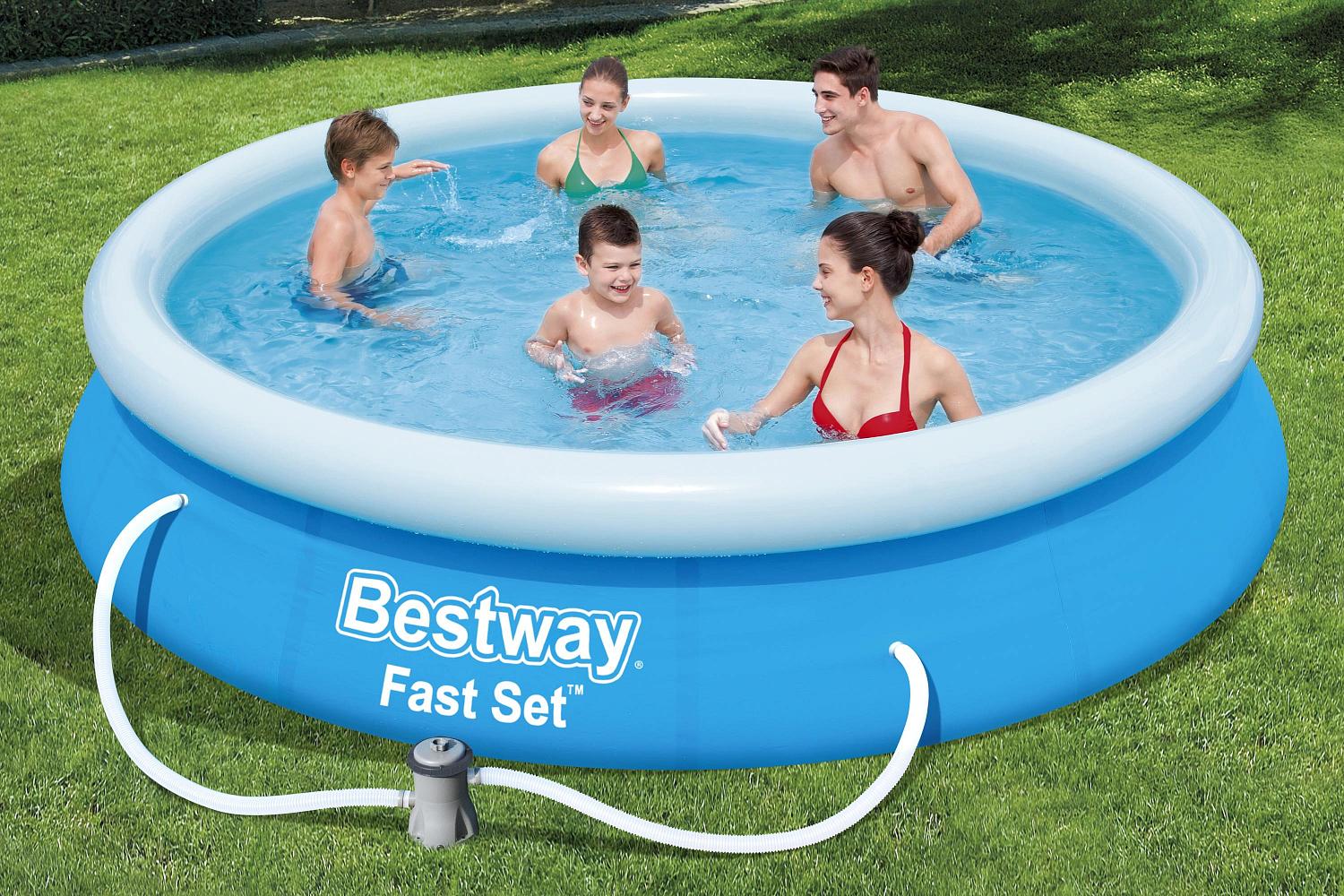 Бассейн Fast Set 366х76см, 5377л, фил.-насос 1249л/ч, Bestway, 57274 BW фото 3